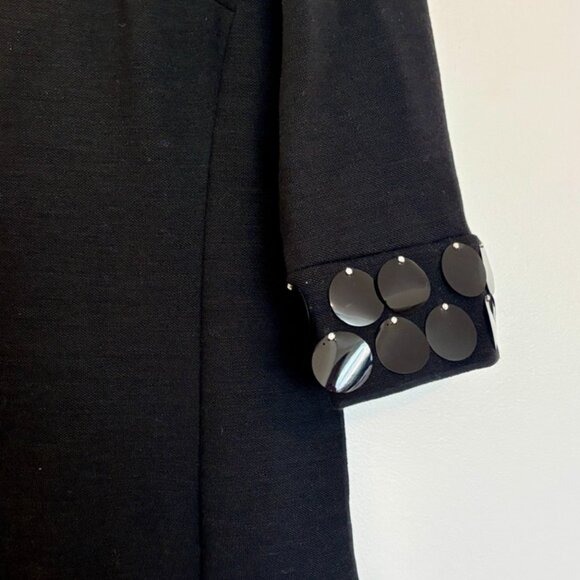 Amazing 1960s tricot/knit dress with XL Sequins (size 12/14) - Picture 4 of 9